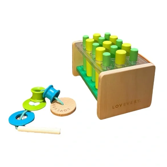 Lovevery Wooden Posting Stand and String Bundle - Picture 1 of 6